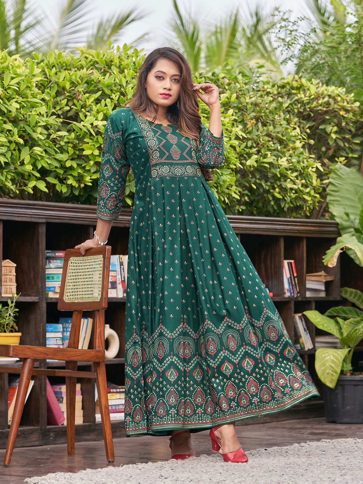 Akansha Vol 1 By Rangjyot Rayon Anarkali Kurtis Catalog